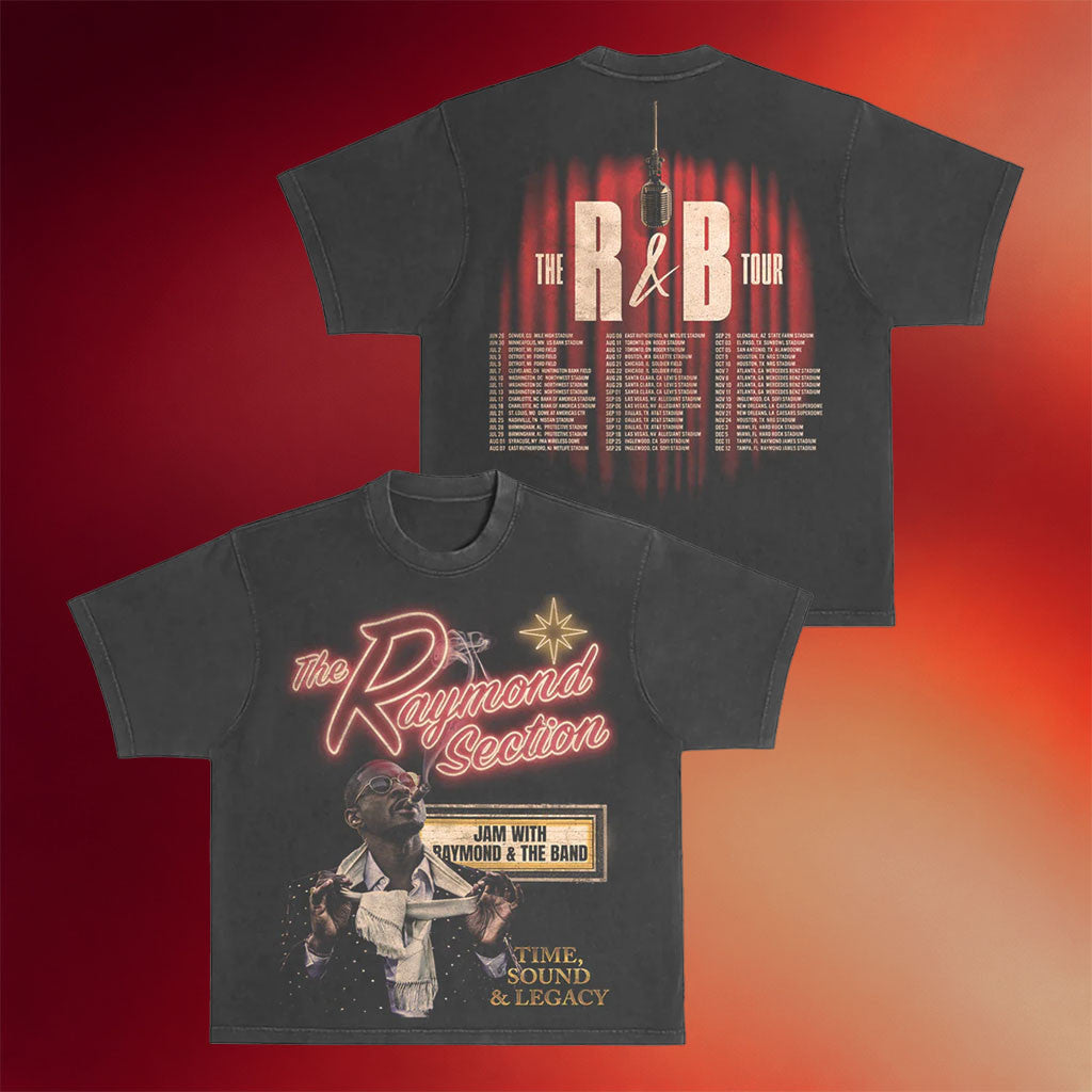 R&B Merch 2026 Usher Raymond R&B Tour Stage Graphic Vintage T-Shirt Gifts For Music Lovers