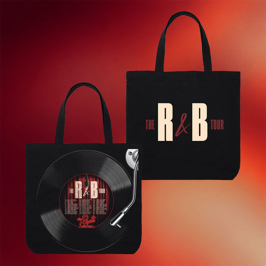 R&B Merch 2026 Usher Raymond R&B Tour Vinyl Tote Bag Chris Brown And Usher Merch Gift For Fans
