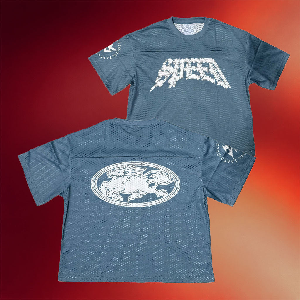 Del Saato Merch Gang Called Speed Speed Blue Mesh Jersey Gifts For Speed Fans