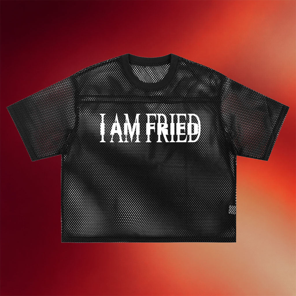 MN Legit Merch 2026 I Am Fried Mesh Jersey Best Birthday Gift For Sisters