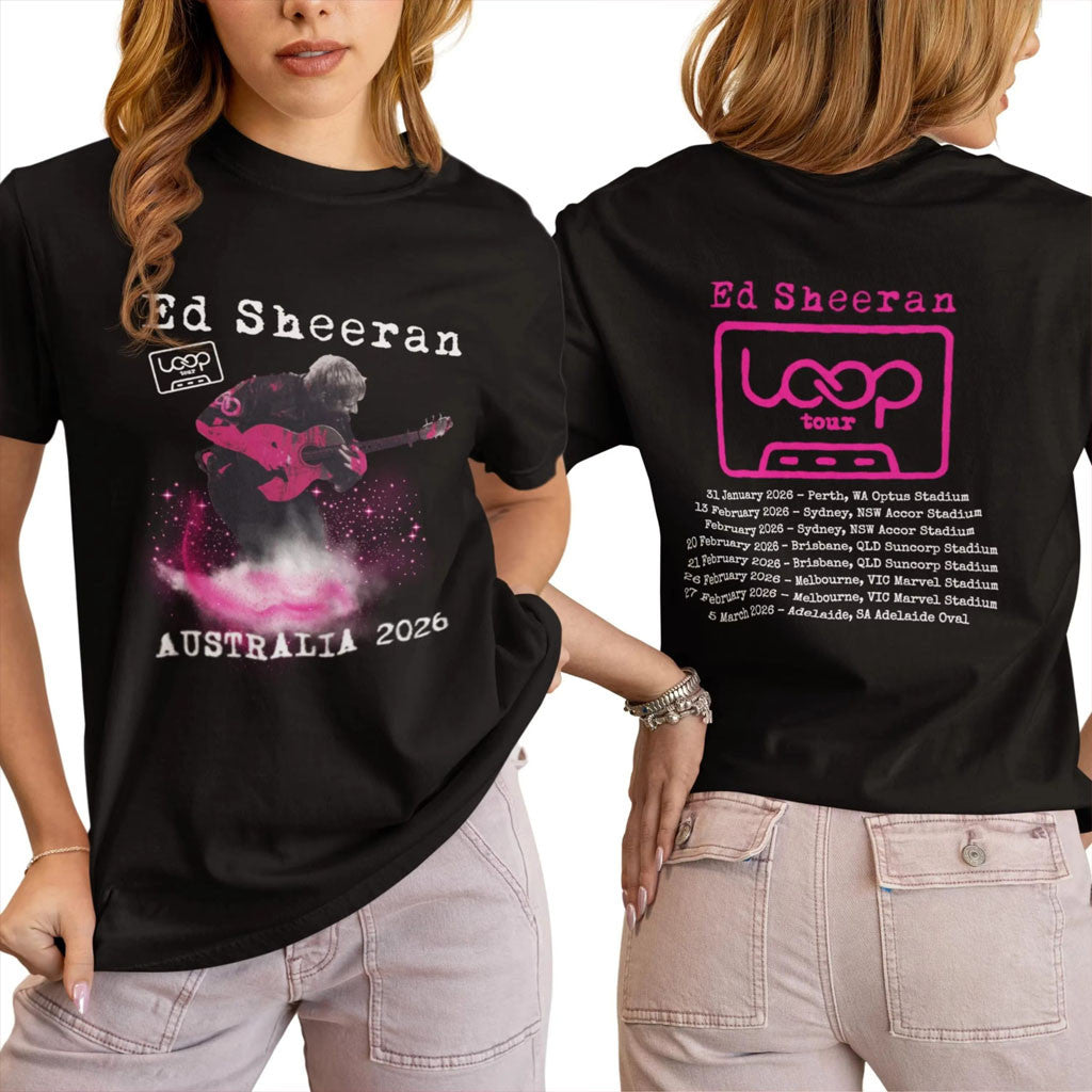 Ed Sheeran Loop Tour Merch 2026 Ed Sheeran Loop Tour Dates T-Shirt Music Fan Gift Ideas