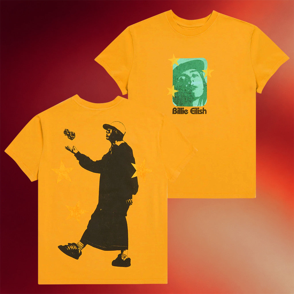 Billie Eilish Merch Billie Dice Toss T-Shirt Music Lover Gift Ideas For Him