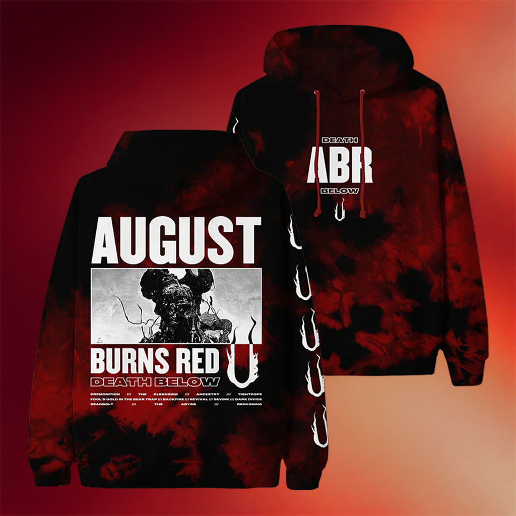 August Burns Red Merch Death Below Red Dye Hoodie August Burns Red Hoodie Gifts For Son