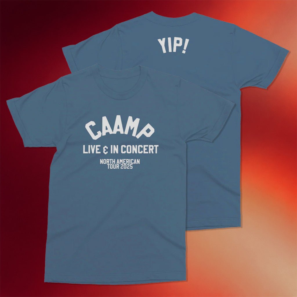 Caamp Merch YIP 2 0 T-Shirt Caamp Live And In Concert NA Tour 2025 Shirt Gifts For Caamp Fans