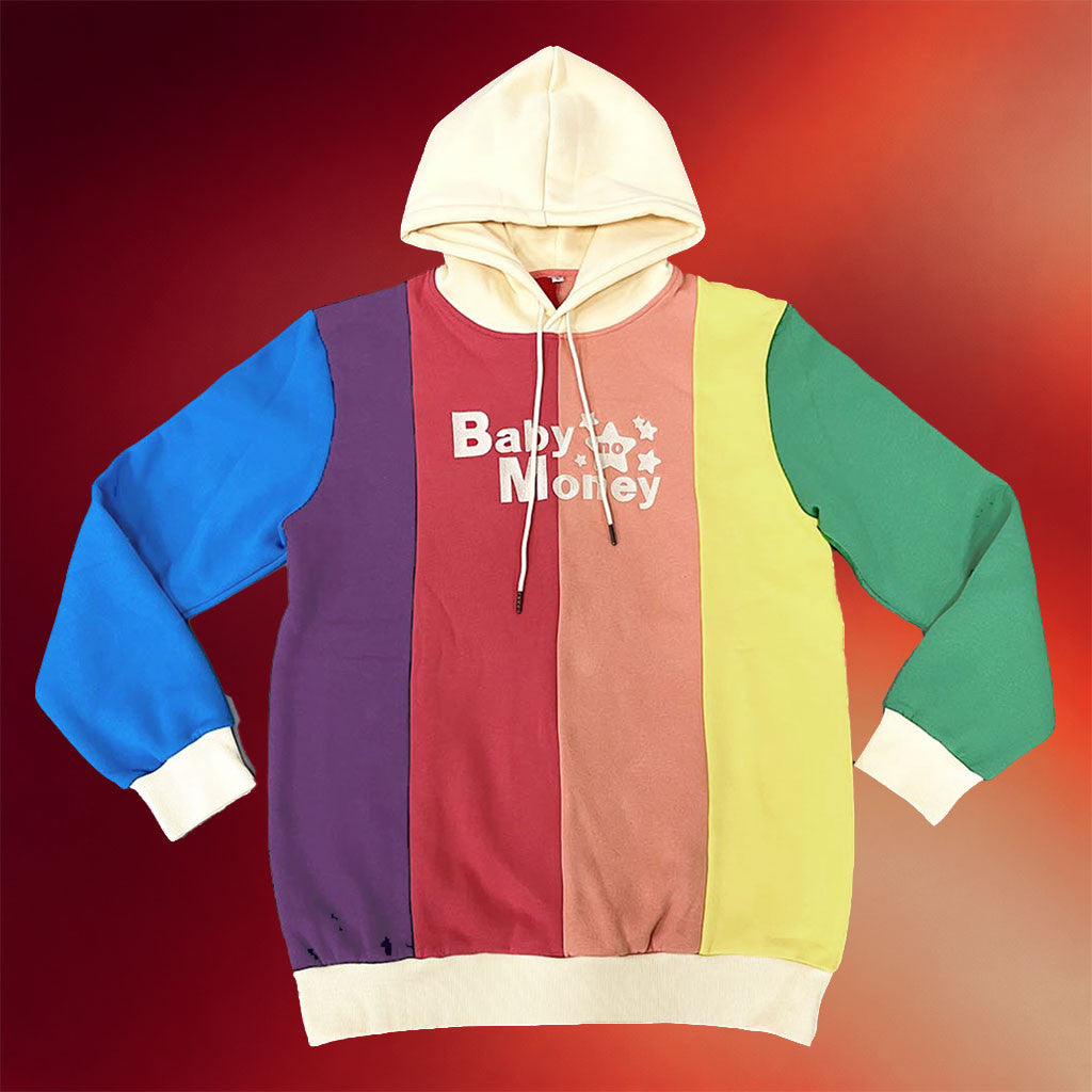 BbnoS Merch Baby No Money Rainbow Hoodie Birthday Presents For Boyfriend