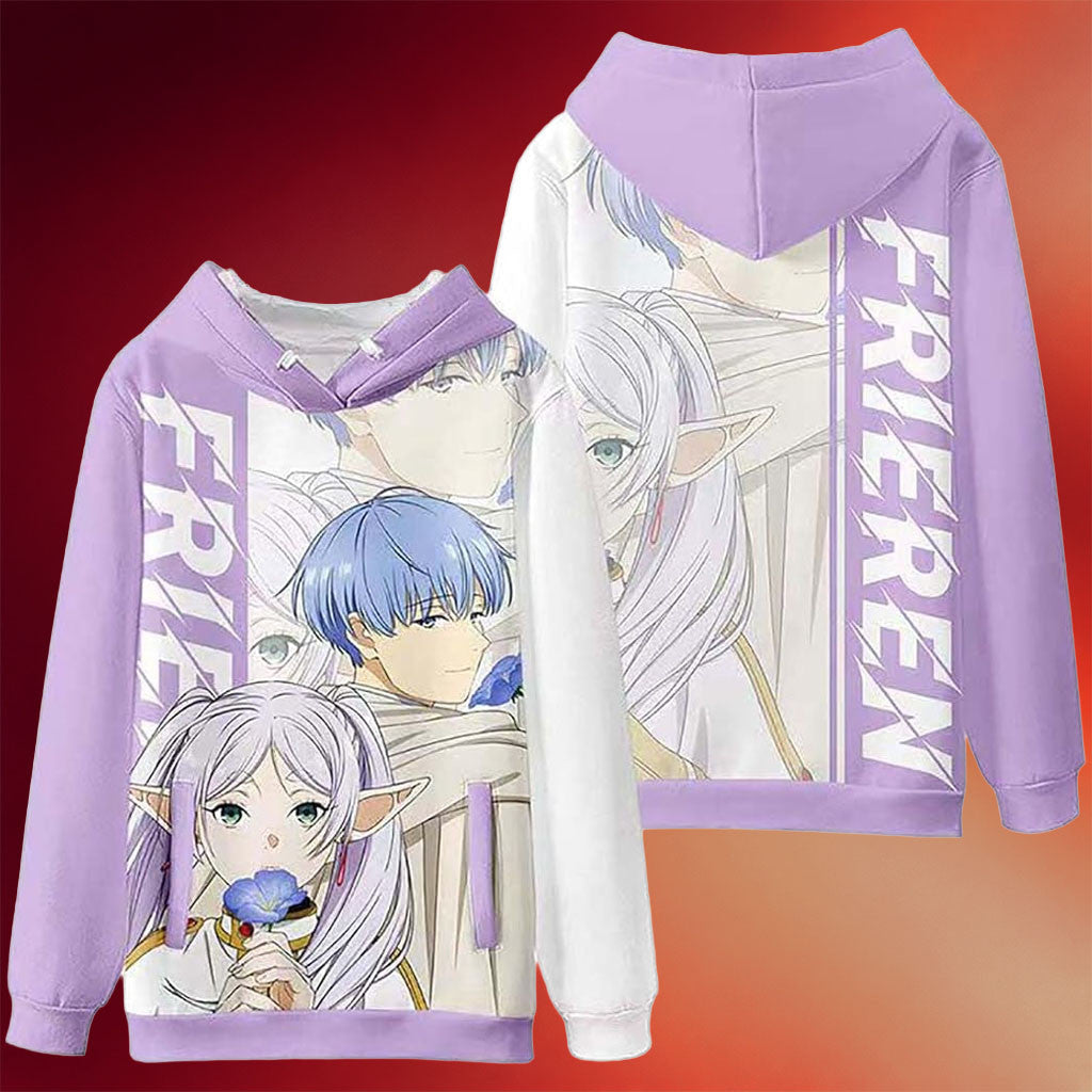 Frieren Merch DJMANMENGG Frieren Hoodie Anime Frieren Beyond Journey's End Hoodie Her Gifts
