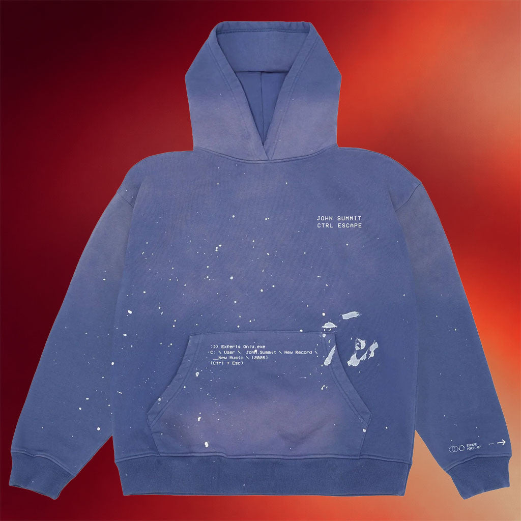 John Summit Merch 2026 CTRL ESCAPE Paint Splatter Hoodie Gifts For Music Lovers