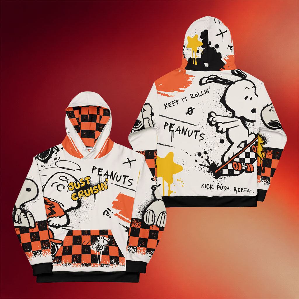 Peanuts Snoopy Merch 2026 Just Cruisin Hoodie Peanuts Hoodie Father's Day Presents For Son