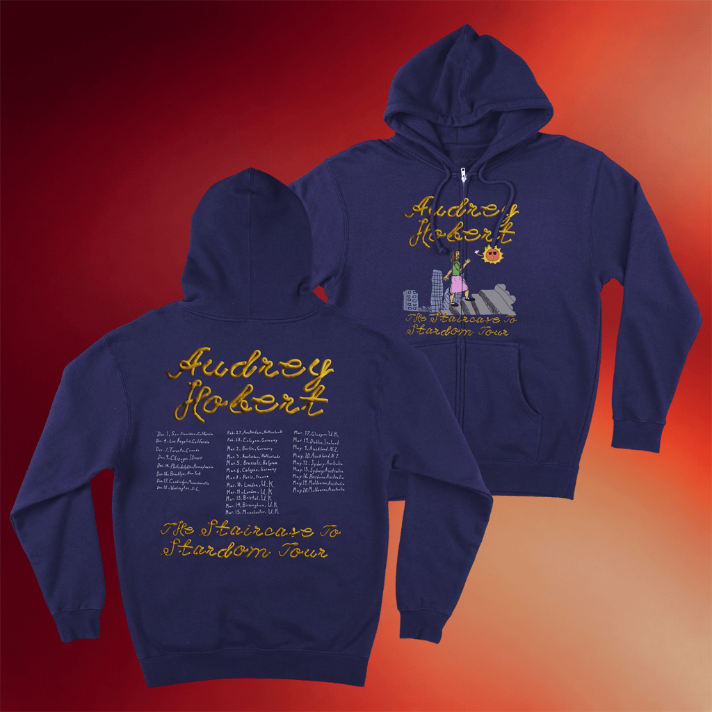 Audrey Hobert Merch 2026 Staircase To Stardom Tour Zip Hoodie Gifts For Music Lovers