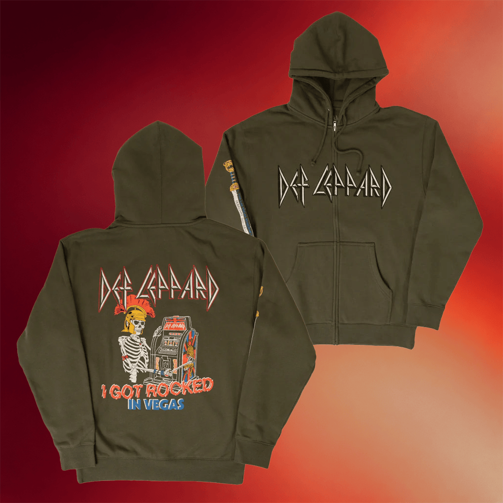 Def Leppard Merch I Got Rocked Zip Hoodie Birthday Gift For Rock Band Fans
