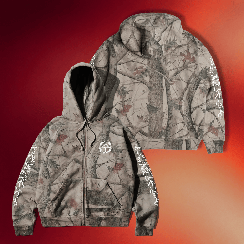Of The Trees Merch 2026 Camo Zip Hoodie Of The Trees Band Hoodie Music Related Gifts For Guys