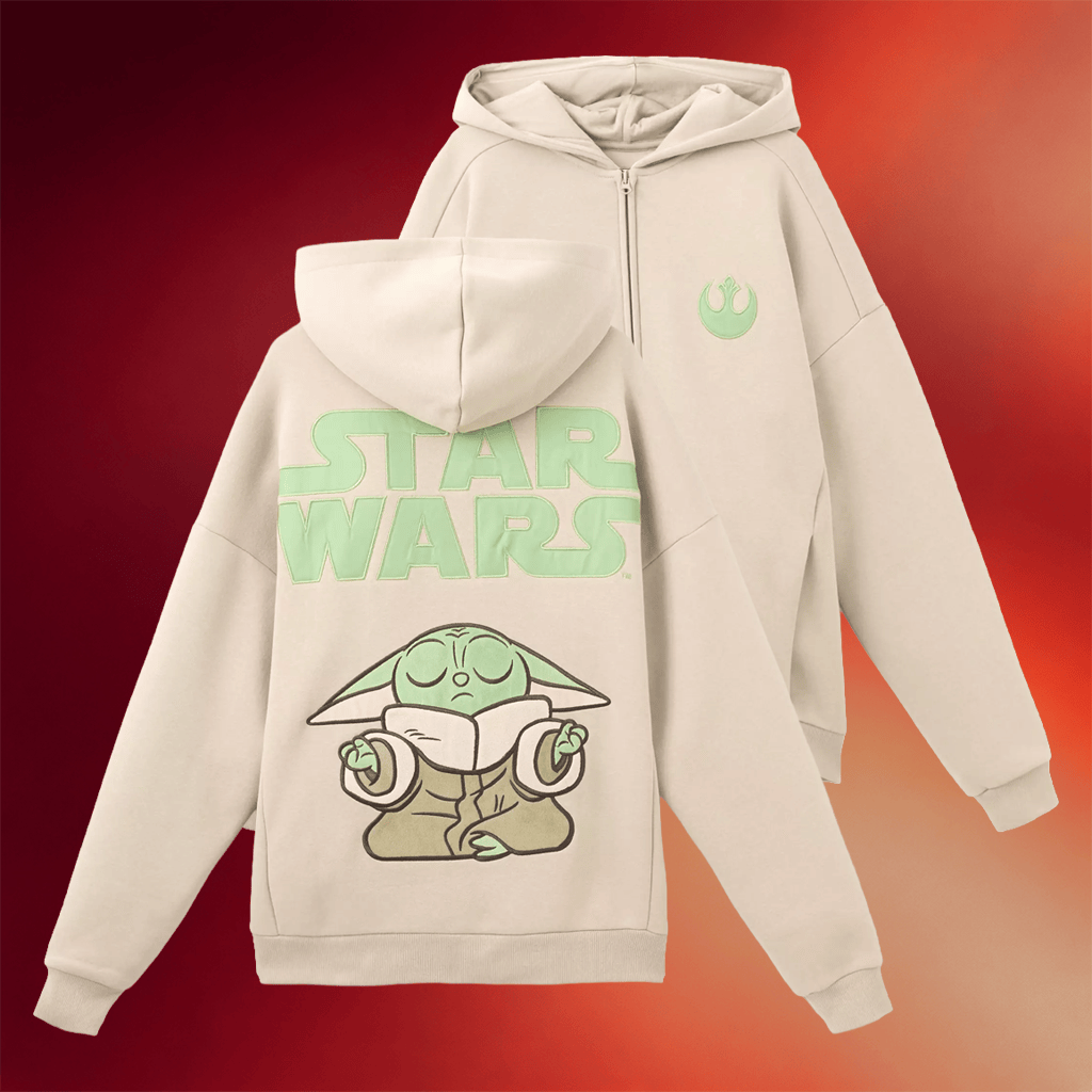 Star Wars Day 2026 Merch Grogu Zip Hoodie Star Wars The Mandalorian Hoodie BFF Gifts
