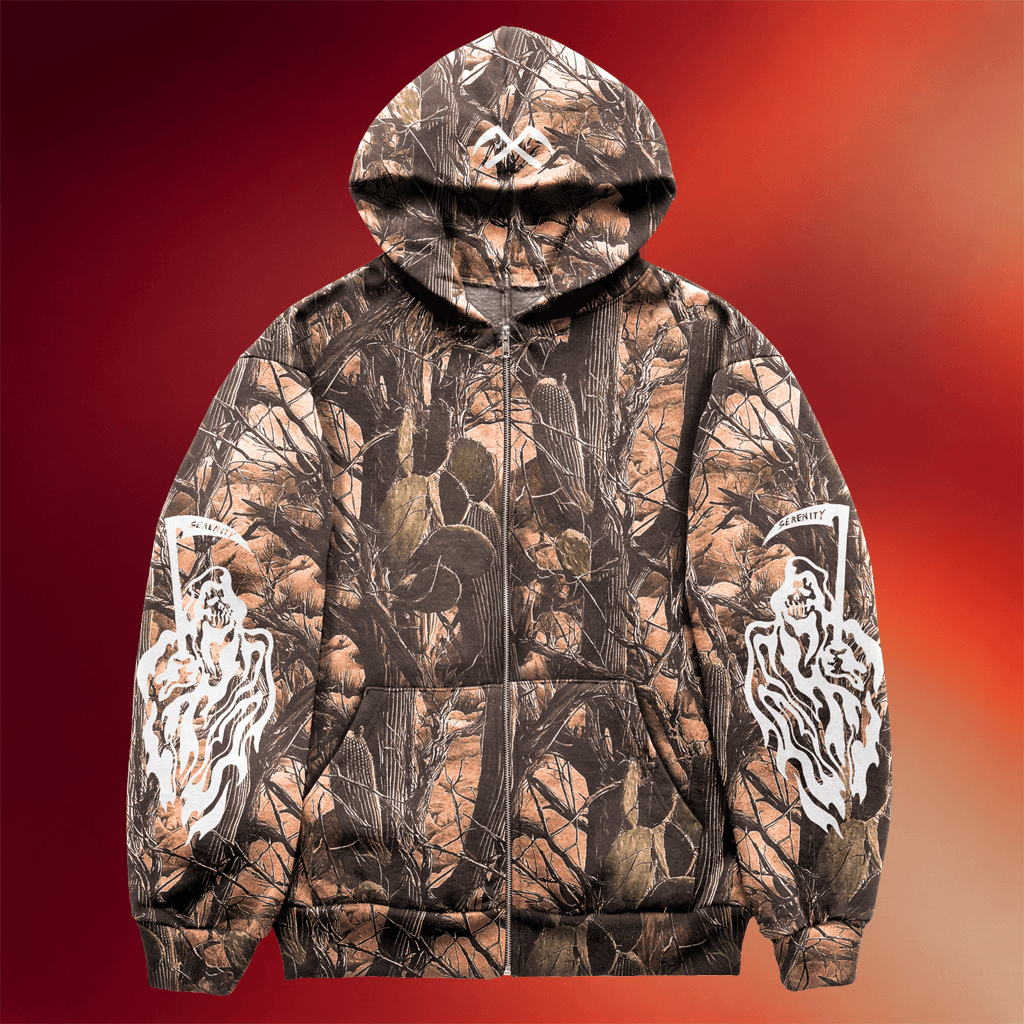 Warren Lotas Merch 2026 Serenity Reaper Zip Hoodie Cactus Camo Best Gifts For BFF