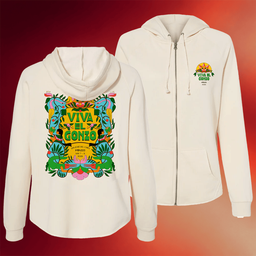 Viva El Gonzo 2026 Merch Golden Mangrove Zip Hoodie Music Festival Merch Fan Gifts
