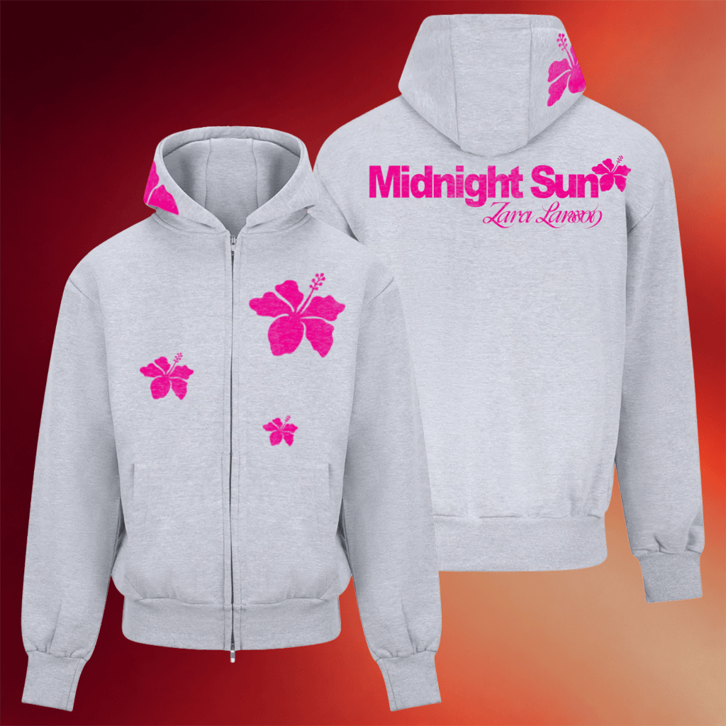 Zara Larsson Merch 2026 Hibiscus Flower Zip Hoodie Music Lover Gift Ideas For Her