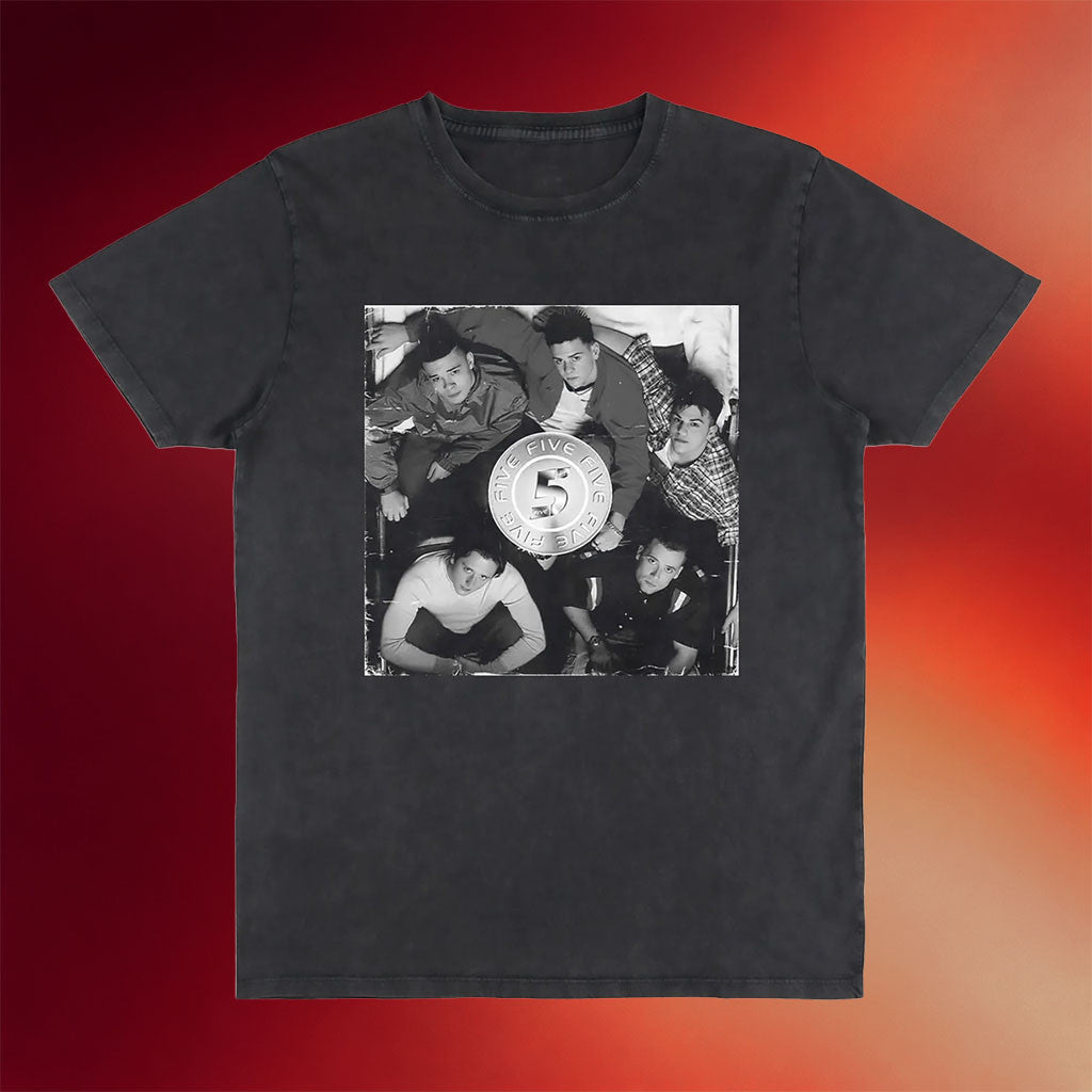 Five Band Merch 2026 Debut Album Anniversary Faded Black T-Shirt Gift For Music Lovers