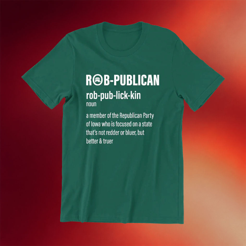 Rob Sand For Governor Merch 2026 Rob-Publican Definition T-Shirt Political Gifts Ideas