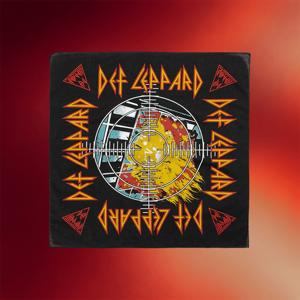 Def Leppard Merch 2026 Pyromania Bandana Def Leppard Band Merch Gifts For Rock Fans