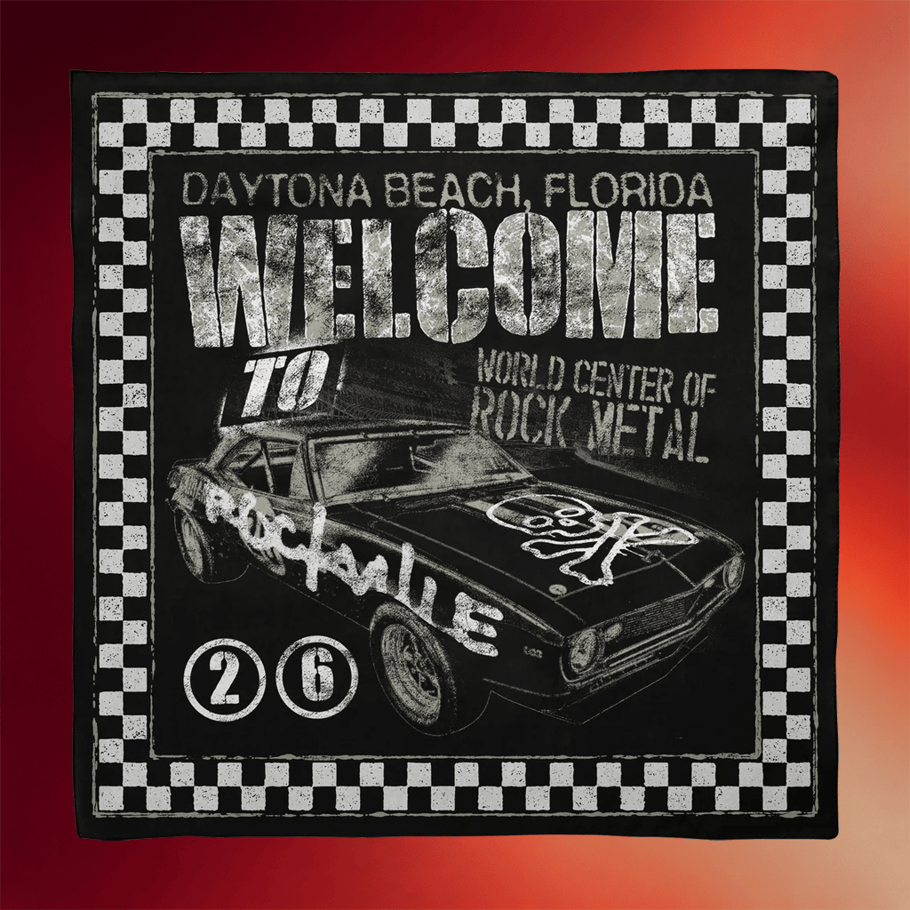 Welcome To Rockville Merch 2026 Demolition Bandana Gifts For Rock Music Lovers