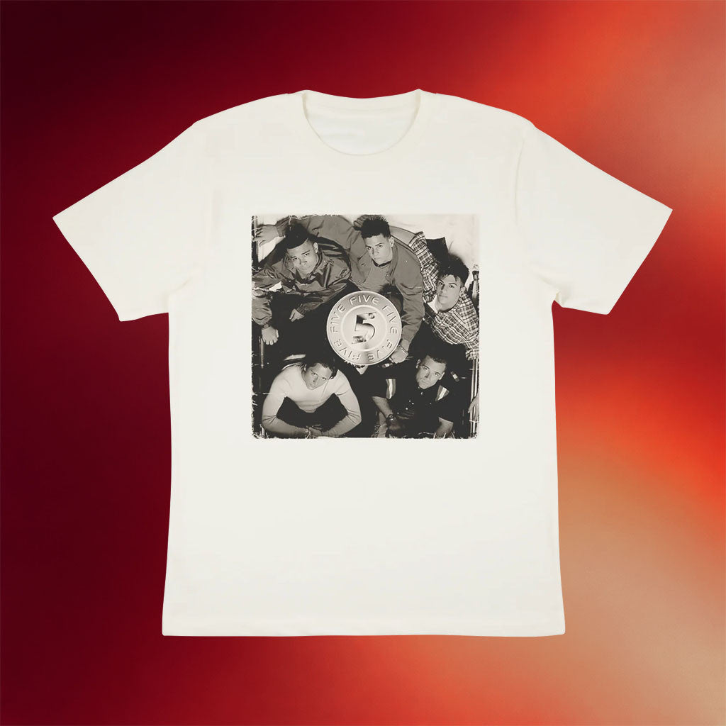 Five Band Merch 2026 Debut Album Anniversary T-Shirt Music Related Gifts For Guys