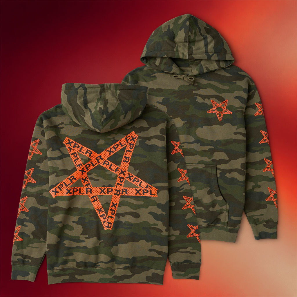 XPLR Merch 2026 Caution Hoodie Camo Sam And Colby Merch Birthday Gifts For Friends