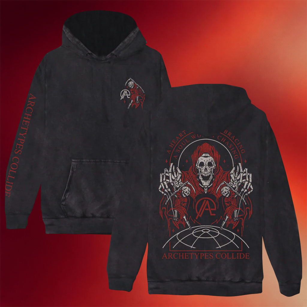 Archetypes Collide Merch 2026 Grim Reaper Hoodie Gift Ideas For Music Lovers