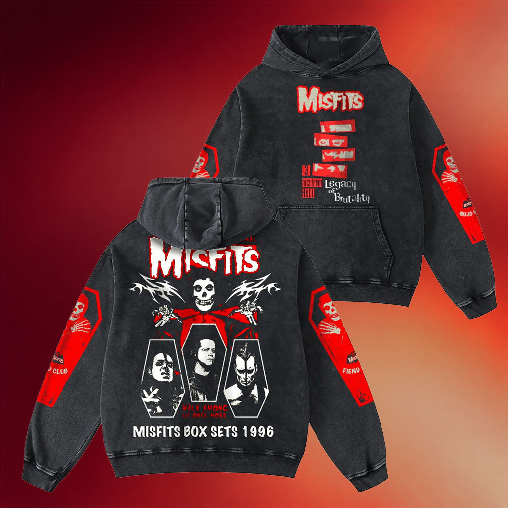 Jnorss Merch 2026 Misfits Legacy Of Brutality Acid Wash Hoodie Best Birthday Gift For Husband