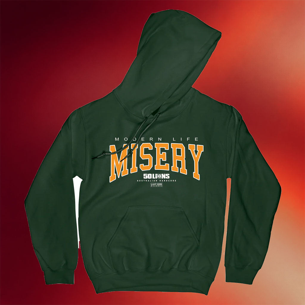50 LIONS Merch 2026 Modern Life Misery Hoodie Best Gifts For Music Lovers
