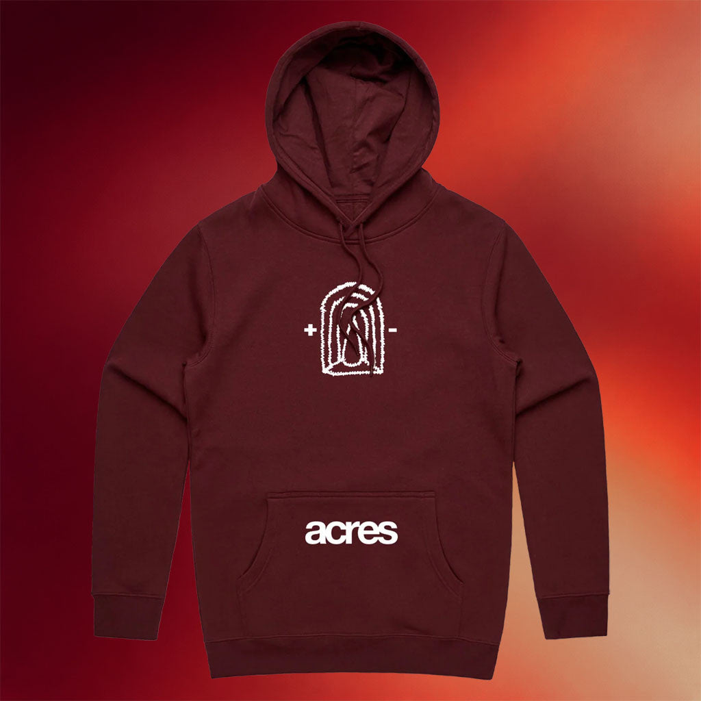 ACRES Merch 2026 Acres Maroon Hoodie Birthday Gifts For Brother