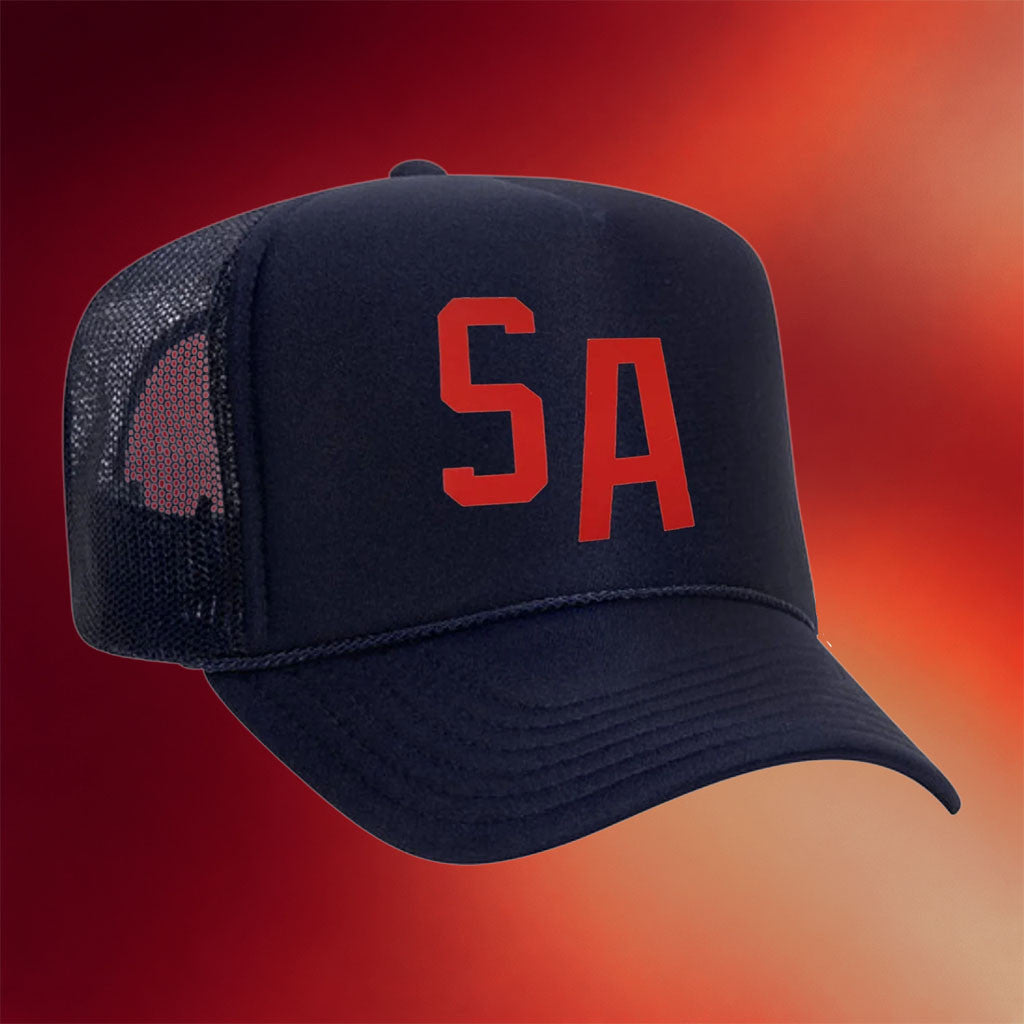 Say Anything Merch 2026 SA Logo Trucker Hat Embroidered Best Gifts For Rock Lovers
