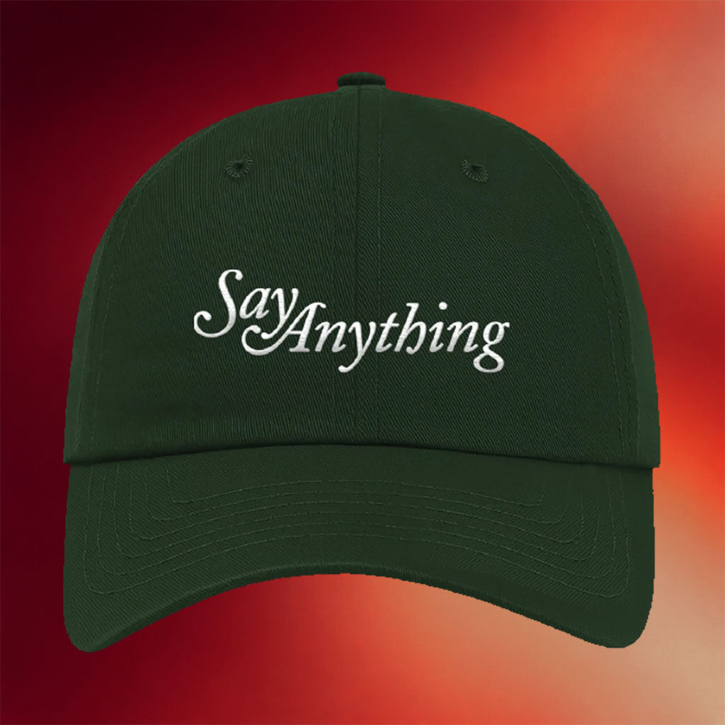 Say Anything Merch 2026 Say Anything Logo Hat Embroidered Cool Gifts For Rock Lovers