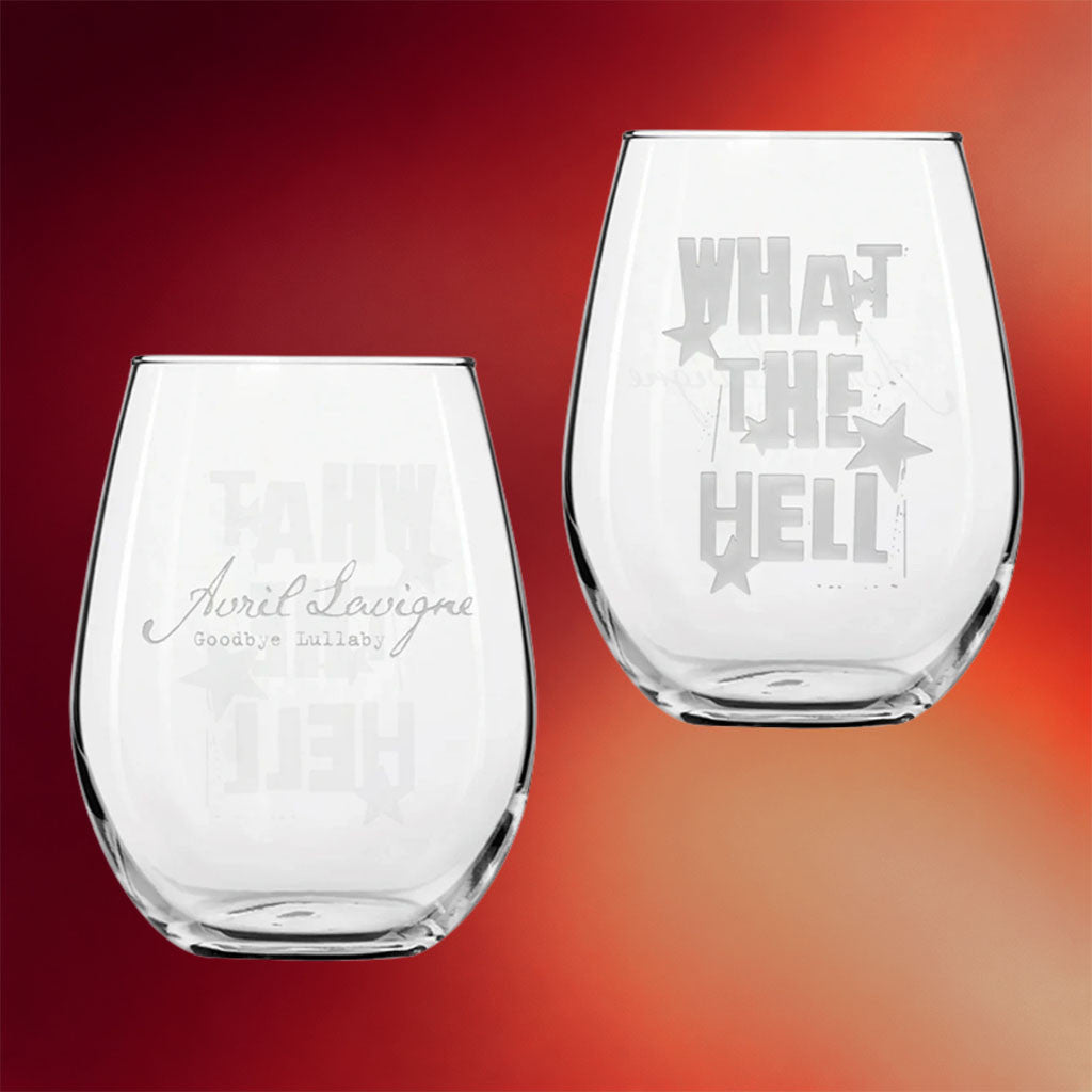 Avril Lavigne Merch 2026 Goodbye Lullaby What The Hell Wine Glass Best Gift For Friends