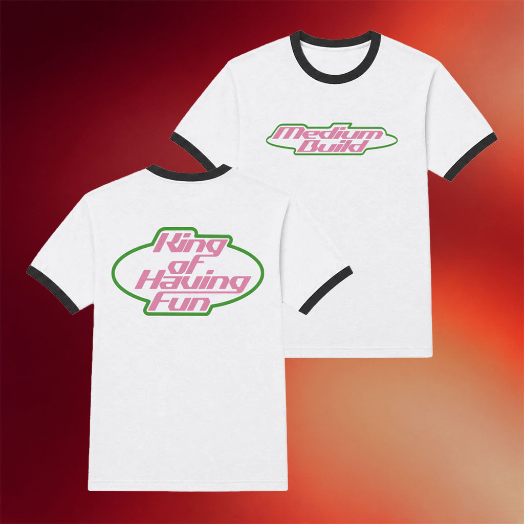 Medium Build Merch 2026 King Of Having Fun Ringer T-Shirt Gift Ideas For Husband