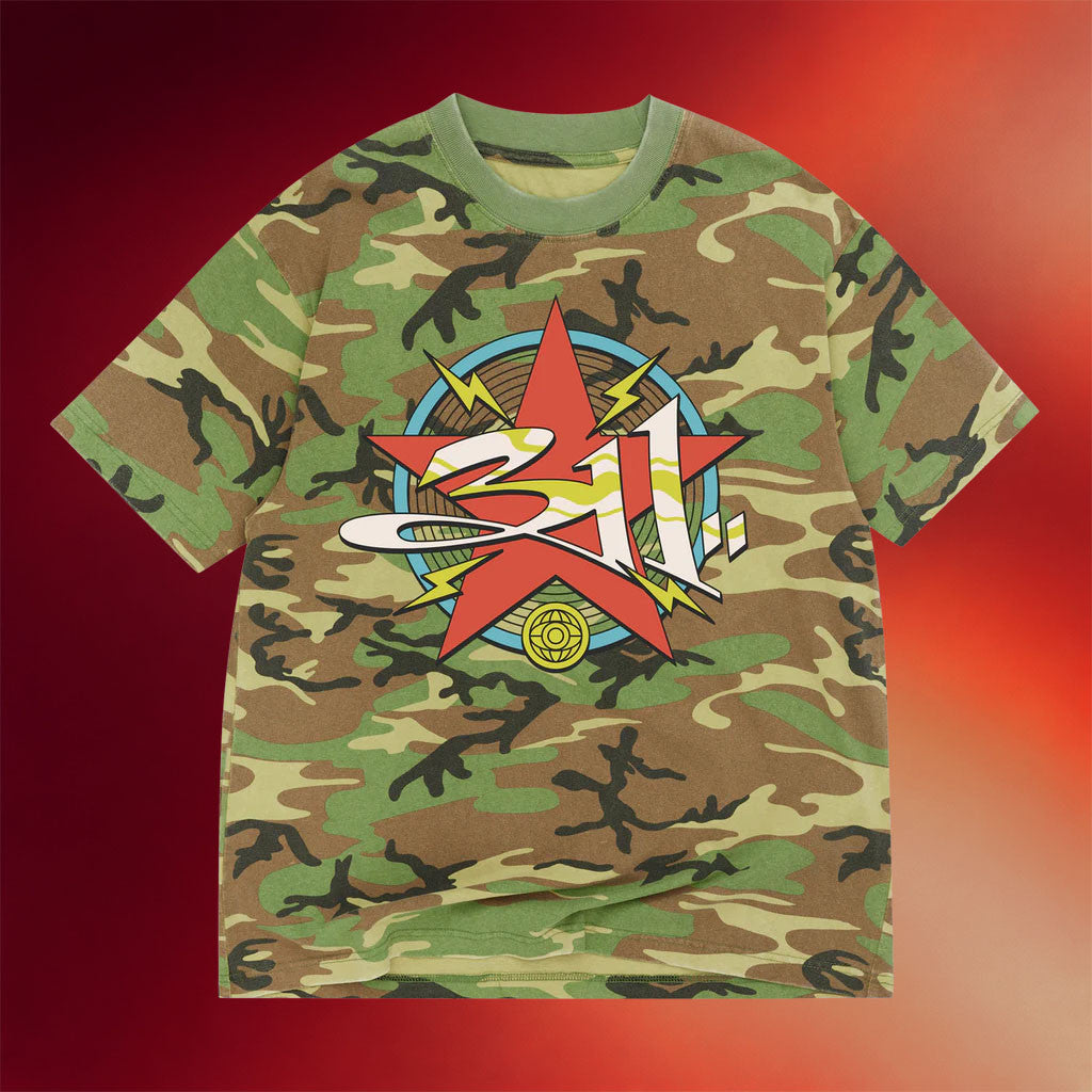 311 Band Merch 2026 Decibel Camo T-Shirt 311 Shirt Music Gift Ideas For Guys