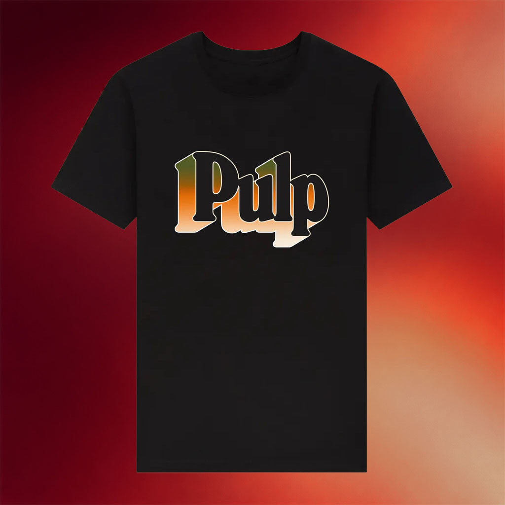 Pulp Merch 2026 Gradient Logo T-Shirt Black Pulp Shirt Gift For Band Fans