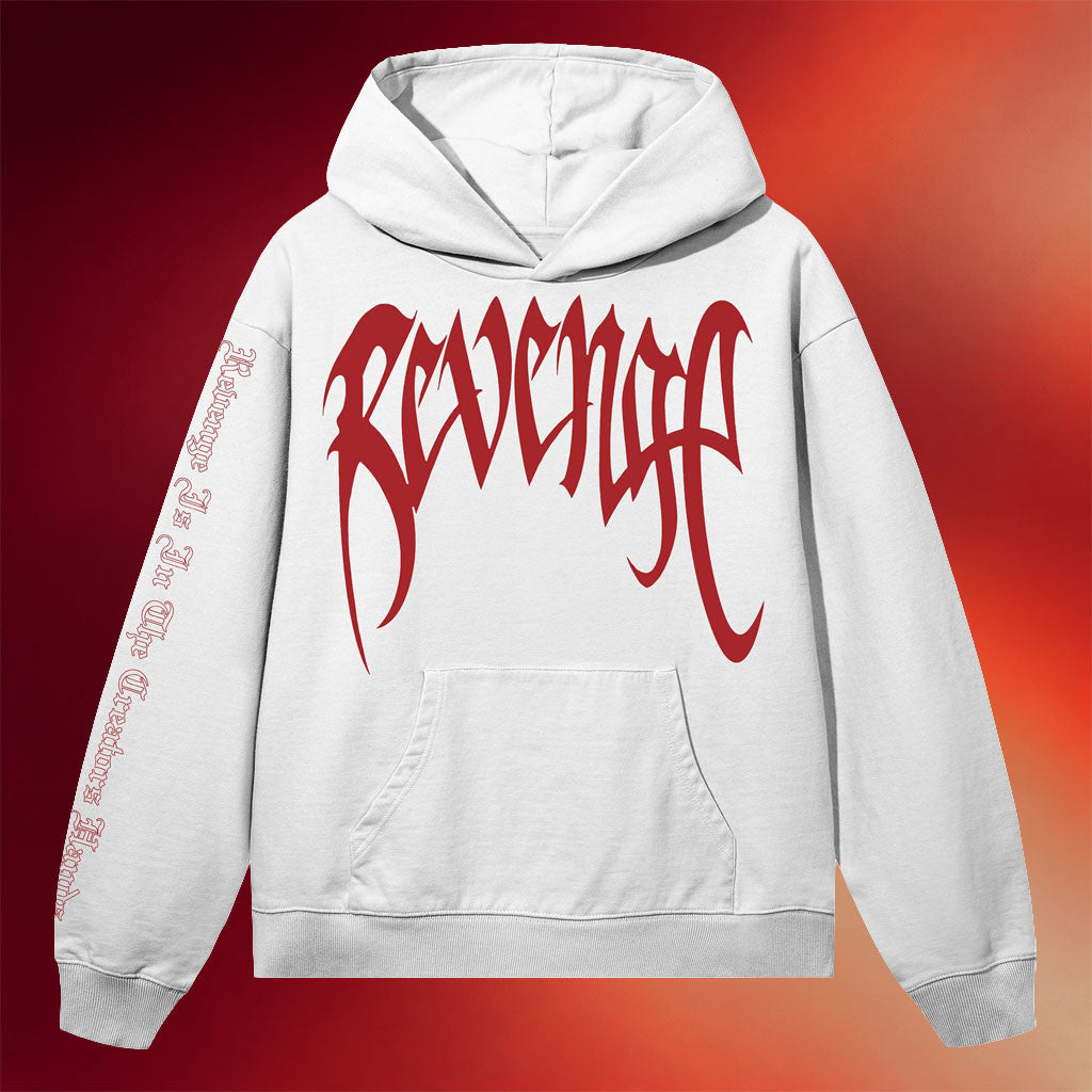 Revenge Merch 2026 Arch Logo Hoodie White Special Father Daughter Gifts - Mouldking