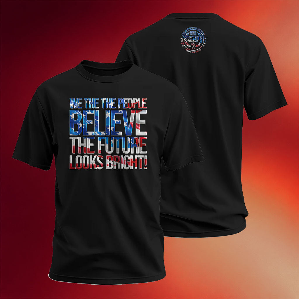 Valuetainment Merch 2026 We The People Black T-Shirt America 250 Shirts Gift For Fourth Of July - Mouldking