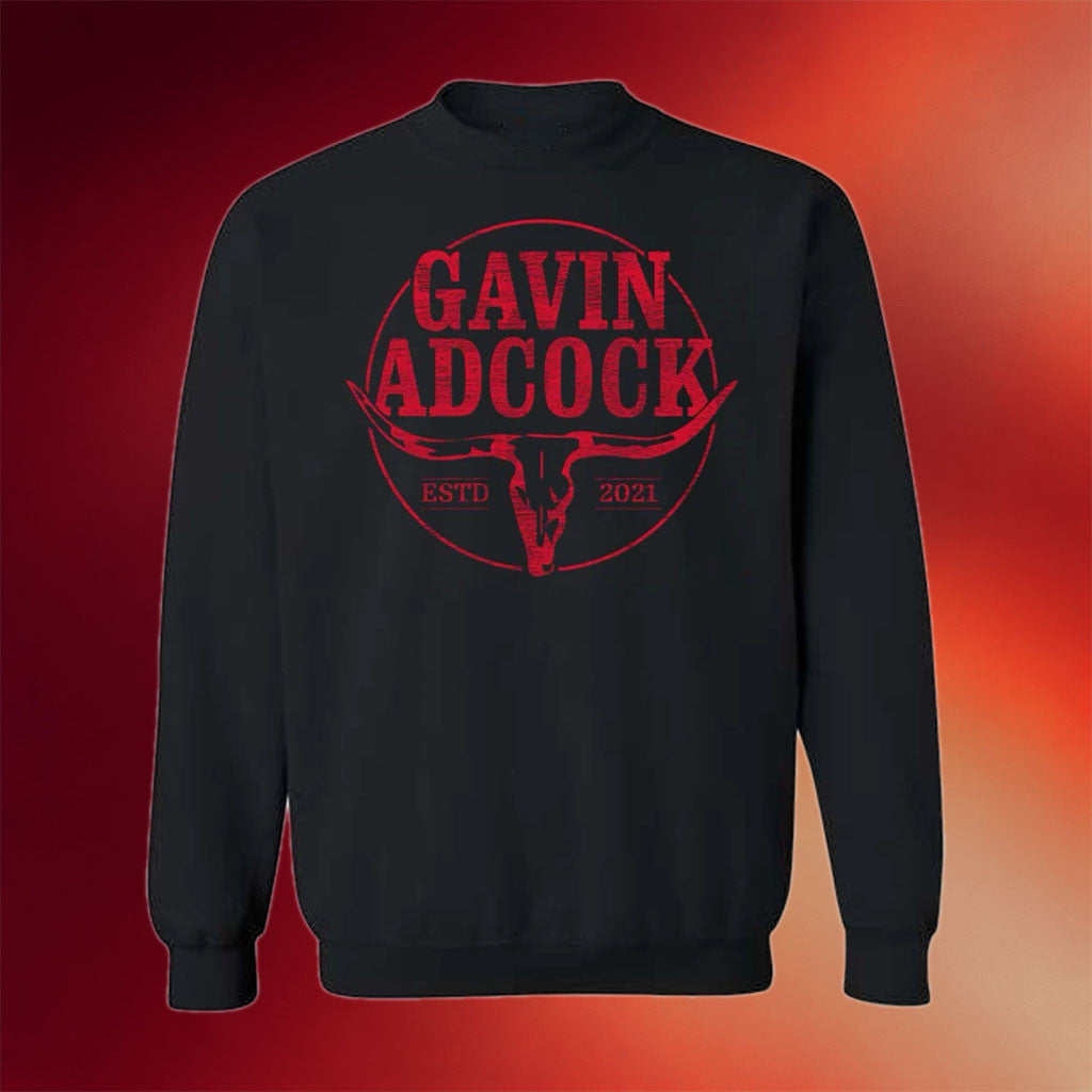 Gavin Adcock Merch 2026 Black Logo Sweatshirt Gavin Adcock Crewneck Gift For Country Fans - Mouldking