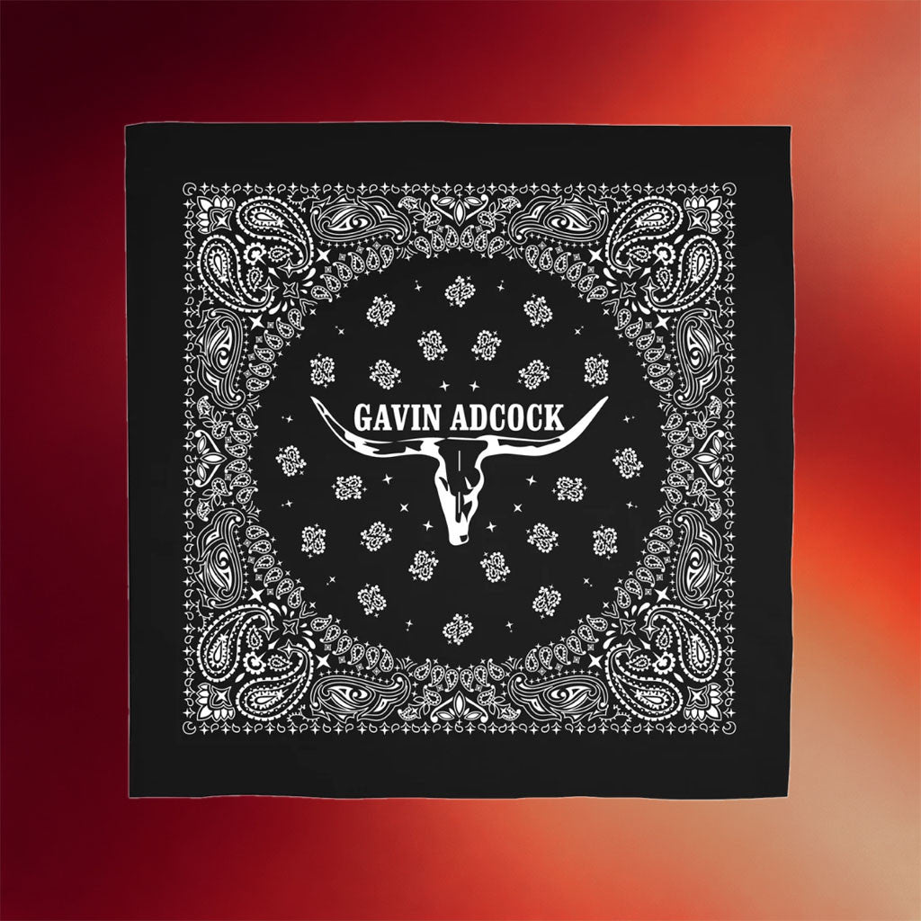 Gavin Adcock Merch 2026 Logo Bandana Gavin Adcock Bandana Gifts For Music Lovers - Mouldking