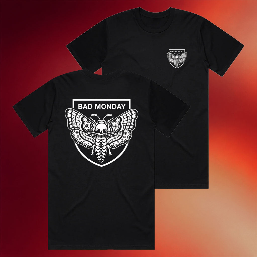 Bad Monday Merch 2026 Club Death Moth Black T-Shirt Gift Ideas For Boyfriend - Mouldking