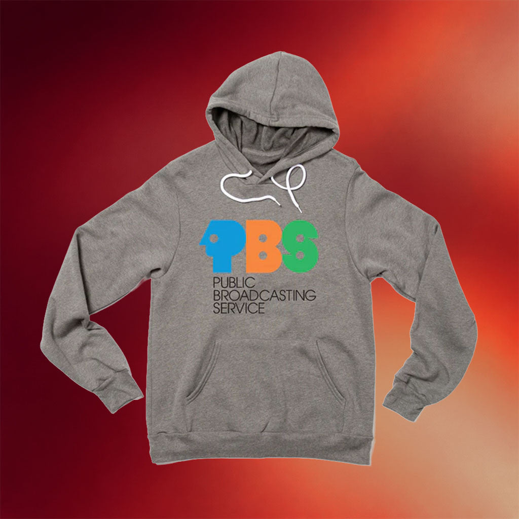 PBS Merch PBS 1970s Logo Hoodie Public Broadcasting Service Hoodie Best Gifts For Dad - Mouldking