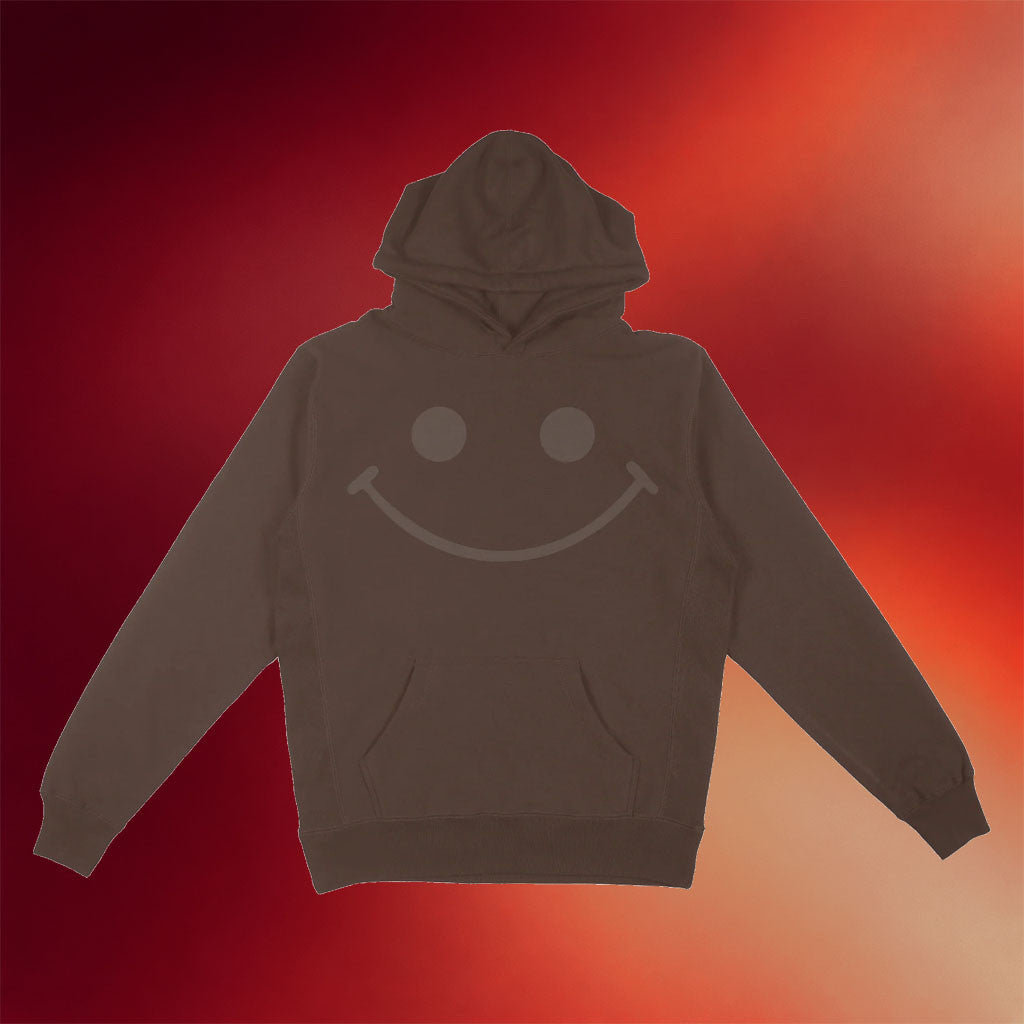 Underscores Merch 2026 Smiley Brown Hoodie Music Related Gifts For Guys