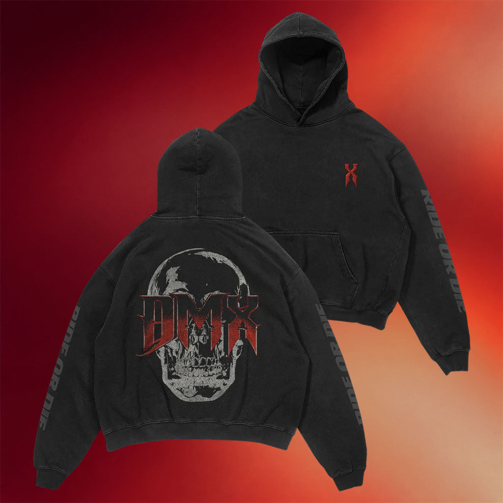 DMX Merch 2026 Ride Or Die Skull Hoodie Best Gift For Hip Hop Fan