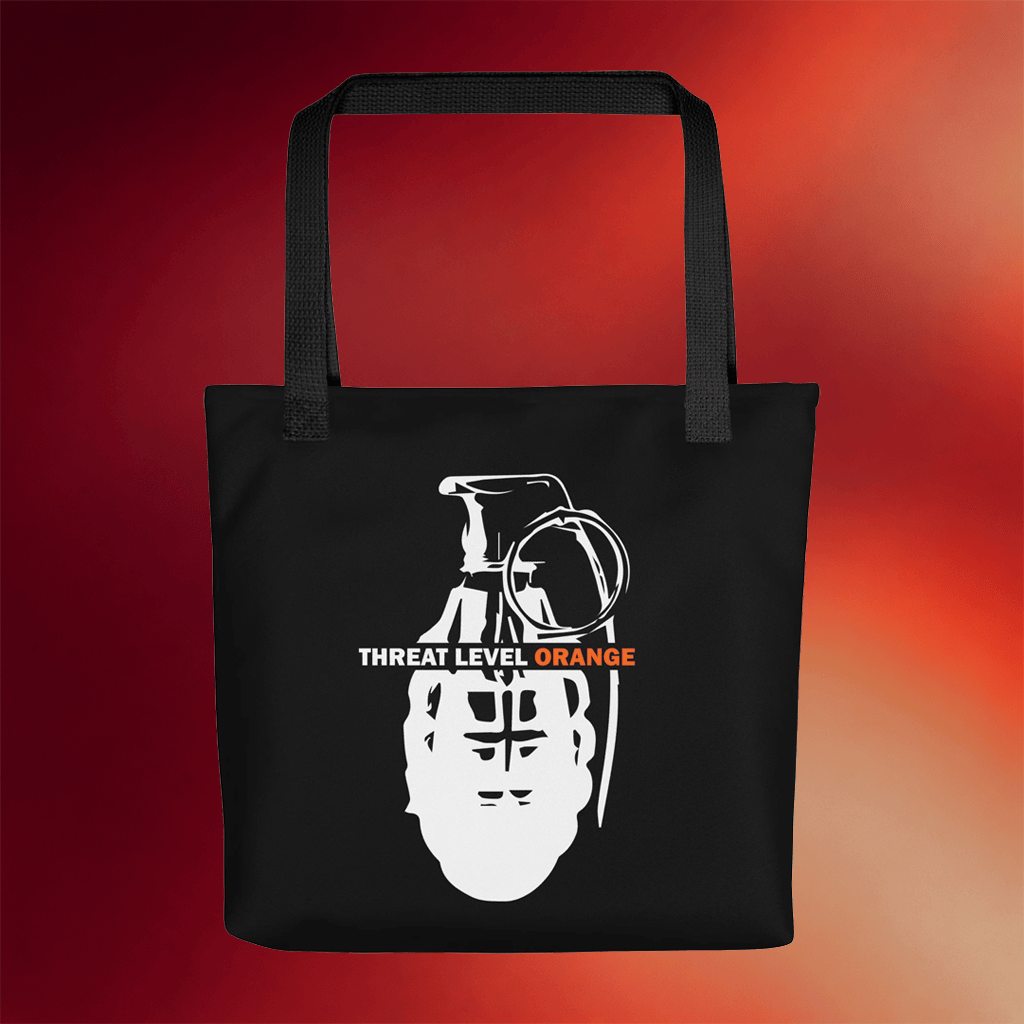 Earth To Eve Merch 2026 Threat Level Orange Grenade Tote Bag Gifts For Besties