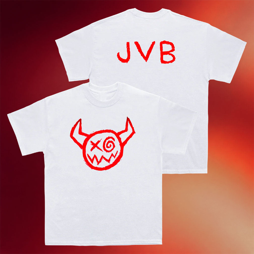 JVB Merch 2026 Demon White T-Shirt Gift Ideas For Hip Hop Lovers