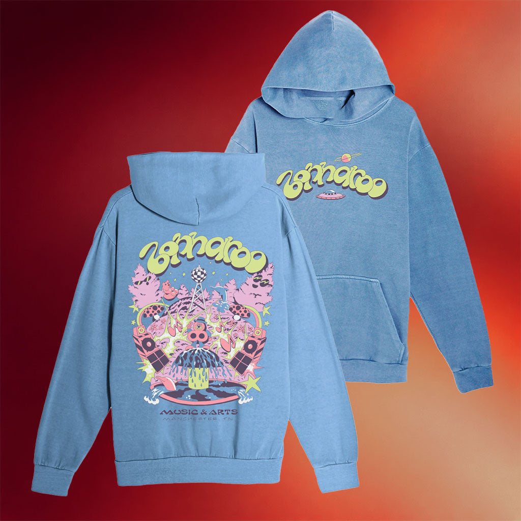 Bonnaroo Merch 2026 Fountain Party Hoodie Music Related Gifts For Guys