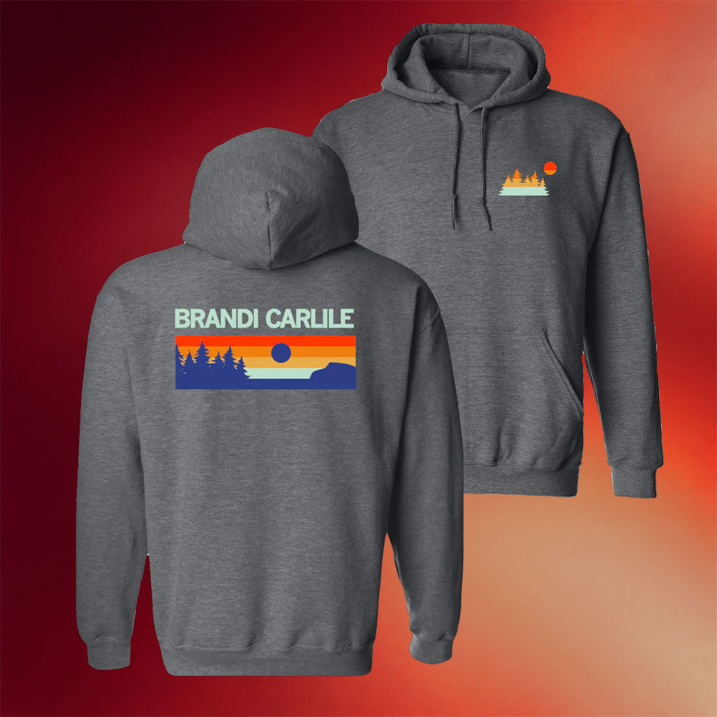 Brandi Carlile Merch Mountain And Sun Hoodie Brandi Carlile Apparel Gifts For Brother