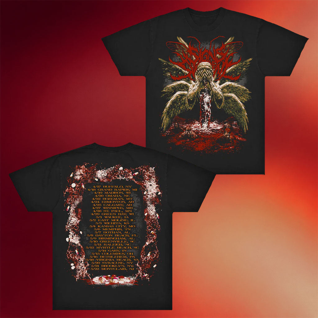 Indiemerch Merch 2026 Signs Of The Swarm Tour T-Shirt Signs Of The Swarm Band Merch Fan Gifts