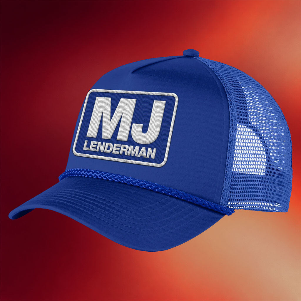 MJ Lenderman Merch 2026 Logo Embroidered Trucker Hat MJ Lenderman Hat Best Gift For Fans