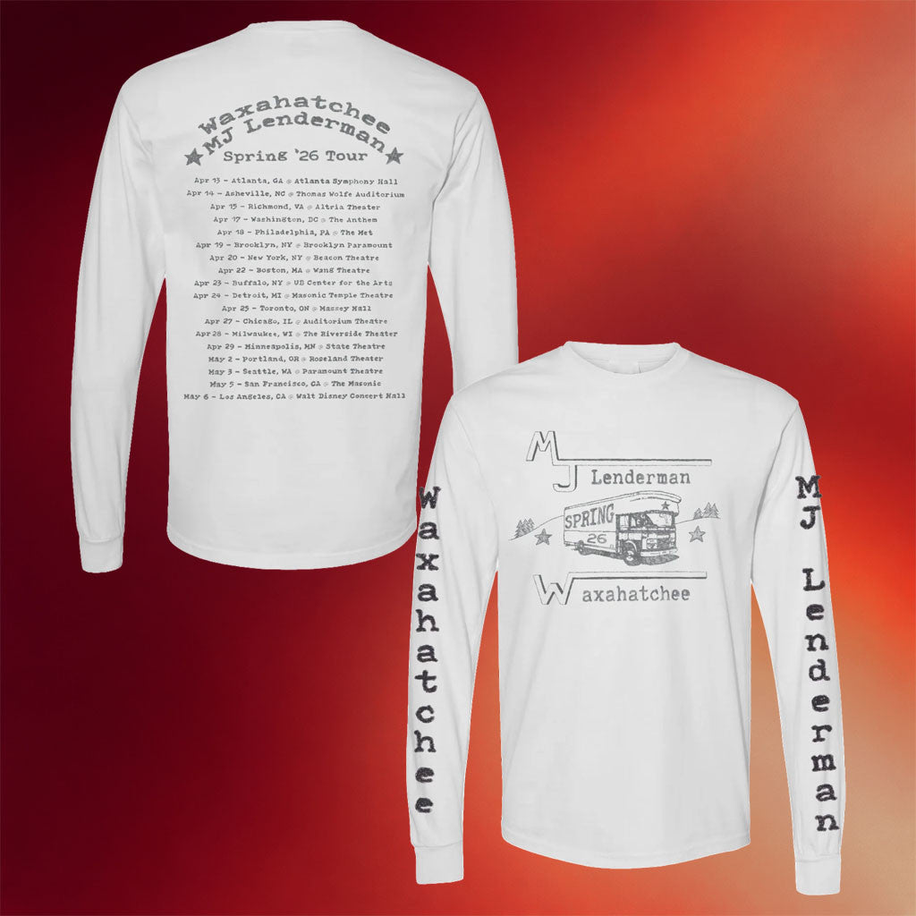 MJ Lenderman Merch 2026 Waxahatchee X MJ Lenderman Tour Long Sleeve Shirt Gifts For Fans